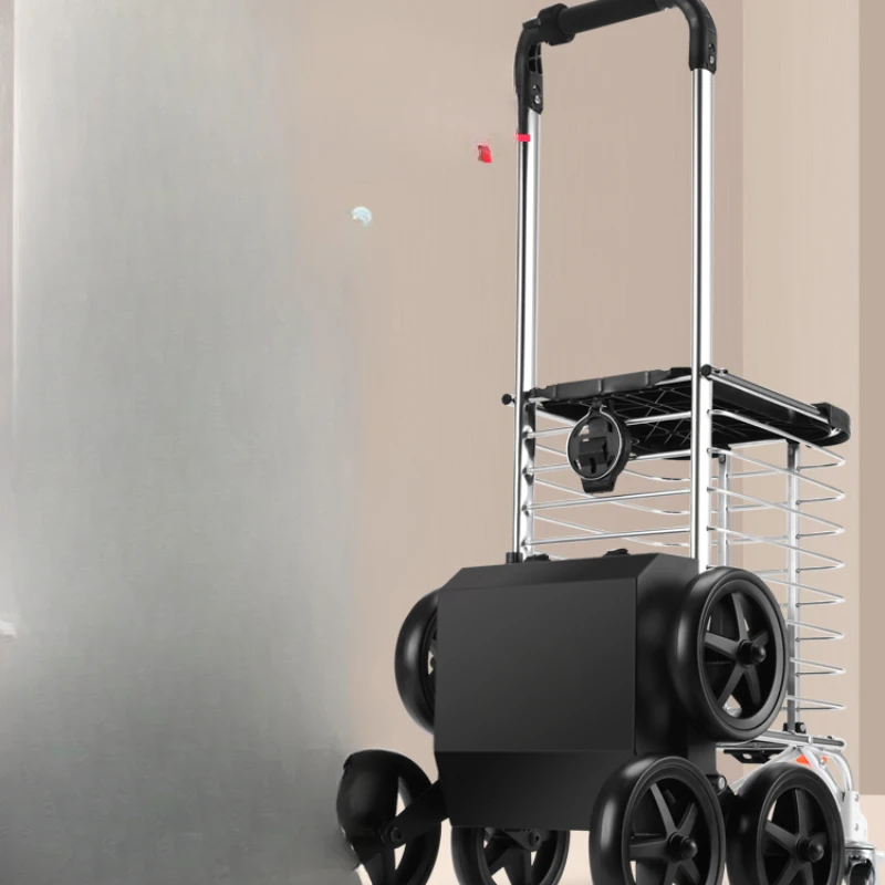 Electric climbing machine, shopping portable grocery shopping , small , elderly household , hand cart