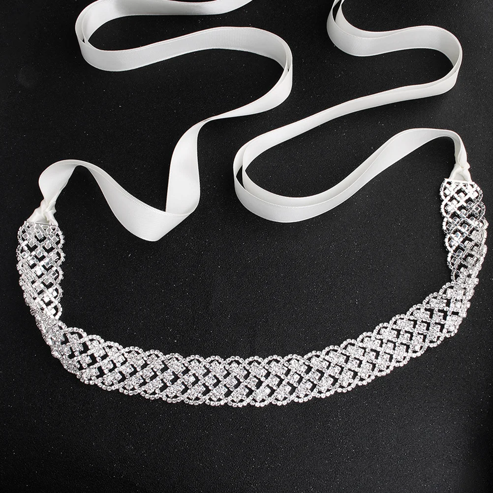 حزام زفاف كريستال فضي مصنوع يدويًا فستان زفاف حزام خصر أنيق وشاح العروس مثالي لصور الزفاف وحفلات وصيفات العروس