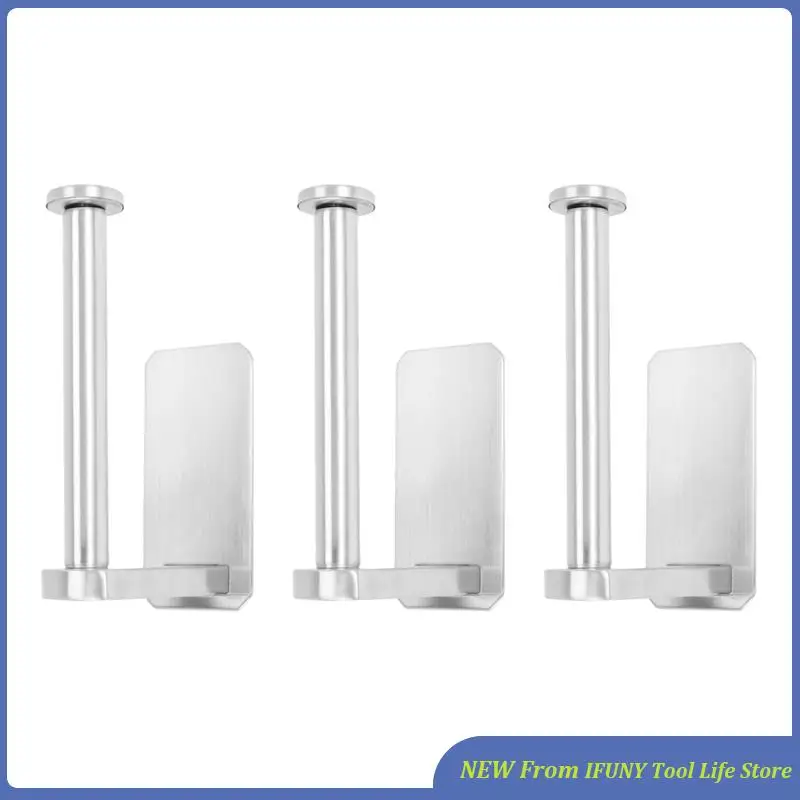 

3X самоклеящийся держатель для туалетной бумаги SUS из нержавеющей стали без сверления, ванная комната, кухня, рулон салфеток, держатель для полотенец, новый