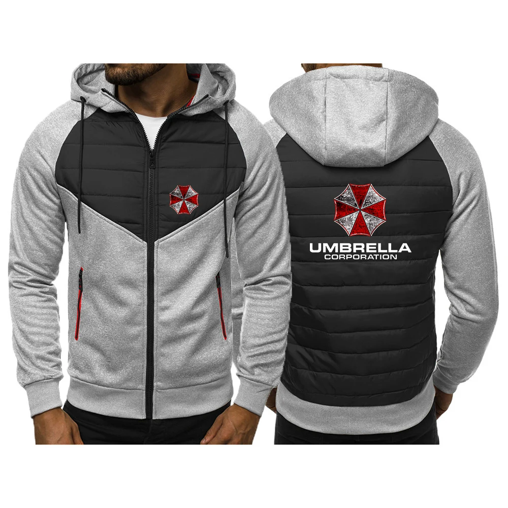 2025, Frühling und Herbst, Herren-Flesh-Sweatshirt, Mantel, Jacke, Umbrella Corporation, grafischer Logo-Druck, lockere, bequeme Hoodies