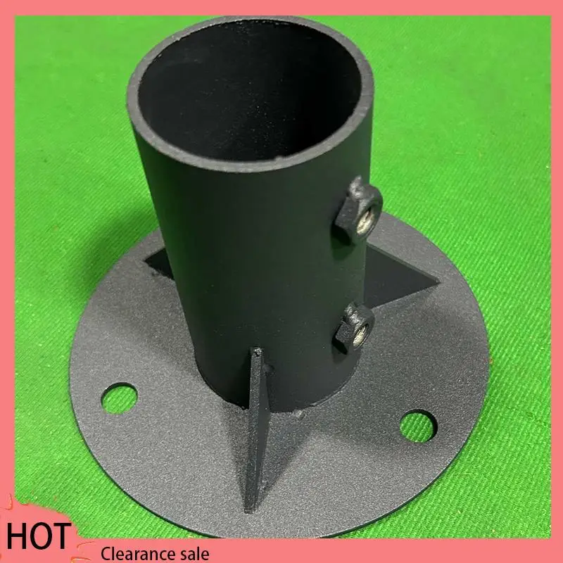 

A88Z Chain Link Fence Pole Floor Flange Metal Chain Link Fence Mailbox Accessories 78Mm