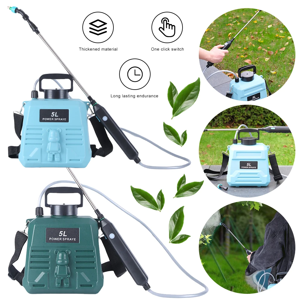 

5L Electric Plant Sprayer with Telescopic Rod Plant Mister Sprayer Rechargeable Garden Irrigation Sprinkler Garden Watering Tool