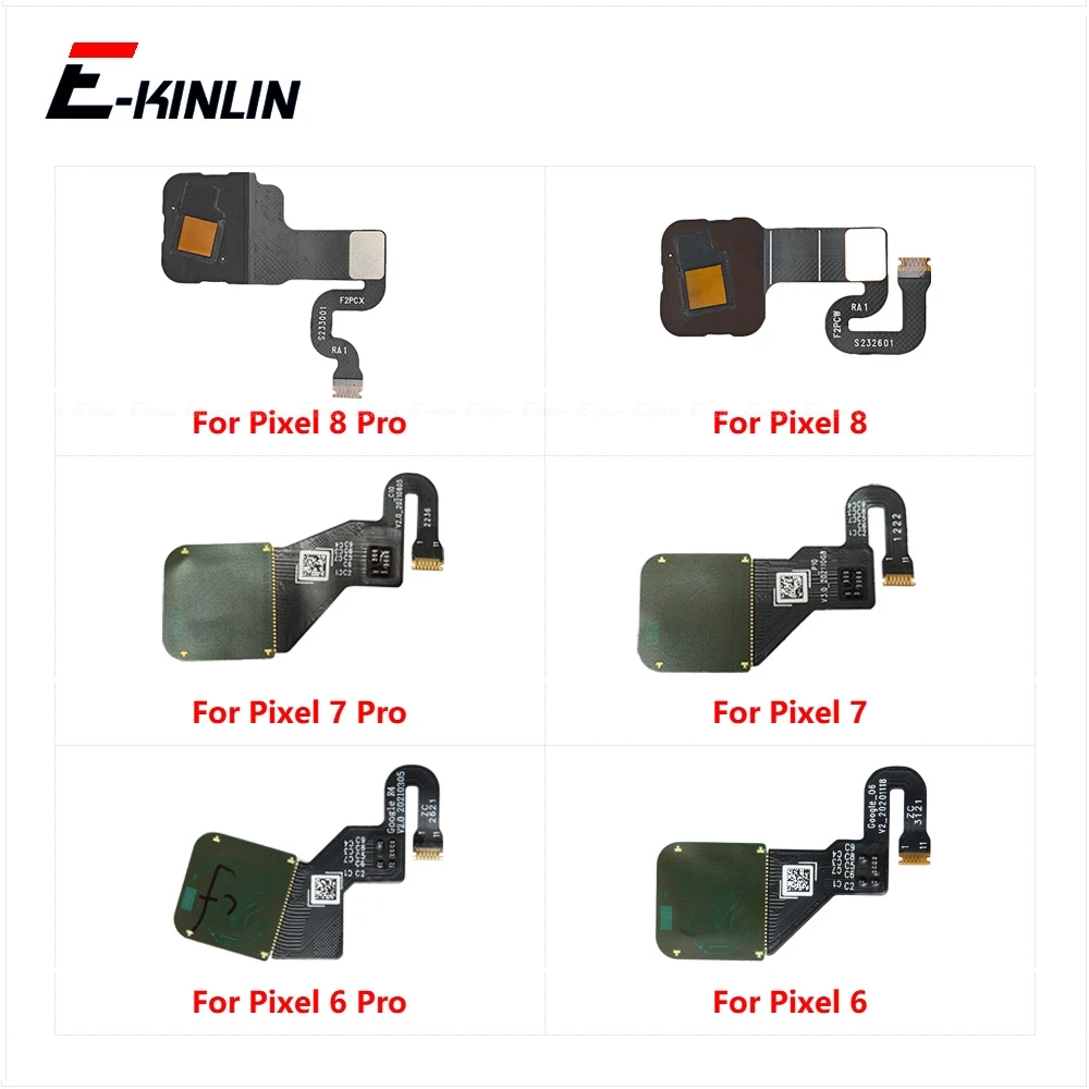 Touch ID Fingerprint Sensor Scanner Connector Flex Cable For Google Pixel 6a 8a 6 7 8 Pro Repair Parts