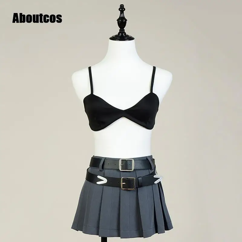 Aboutcos disfraz de Anime Noragami Bishamon para mujer, traje de Bikini Sexy, conjunto completo, uniforme para fiesta de Halloween