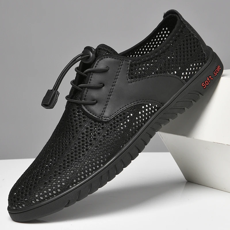 

Summer Outdoor Travel Running Casual Shoes Men's Mesh Sports Shoes Fashion Mountaineering Breathable Lightweight Anti Slip Shoes