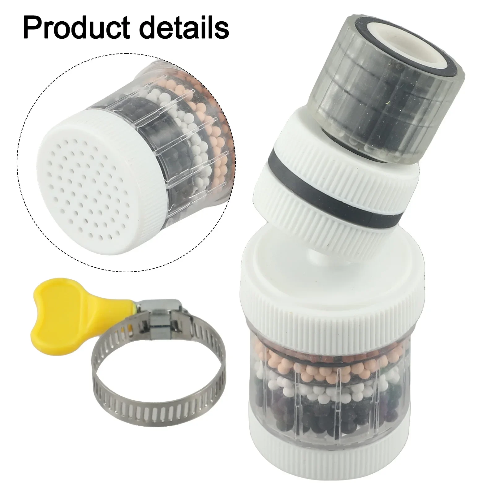 Kitchen Water Saving Bubbler Splash Guard Faucet 360-degree Rotation Anti-Splash Design Easy Installation High-Quality Materials