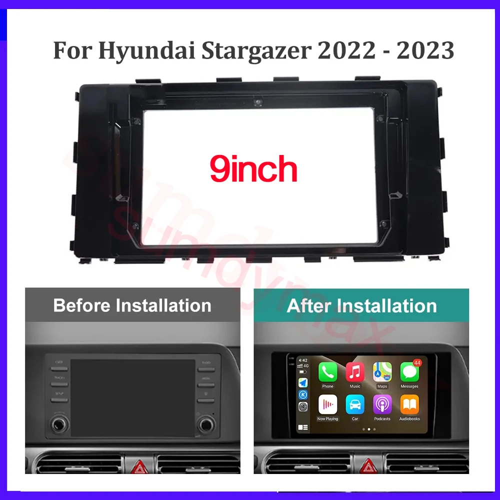 

9inch big screen 2 Din android Car Radio Fascia Frame For Hyundai Stargazer 2022 2023 car panel Trim Dashboard Panel Kit