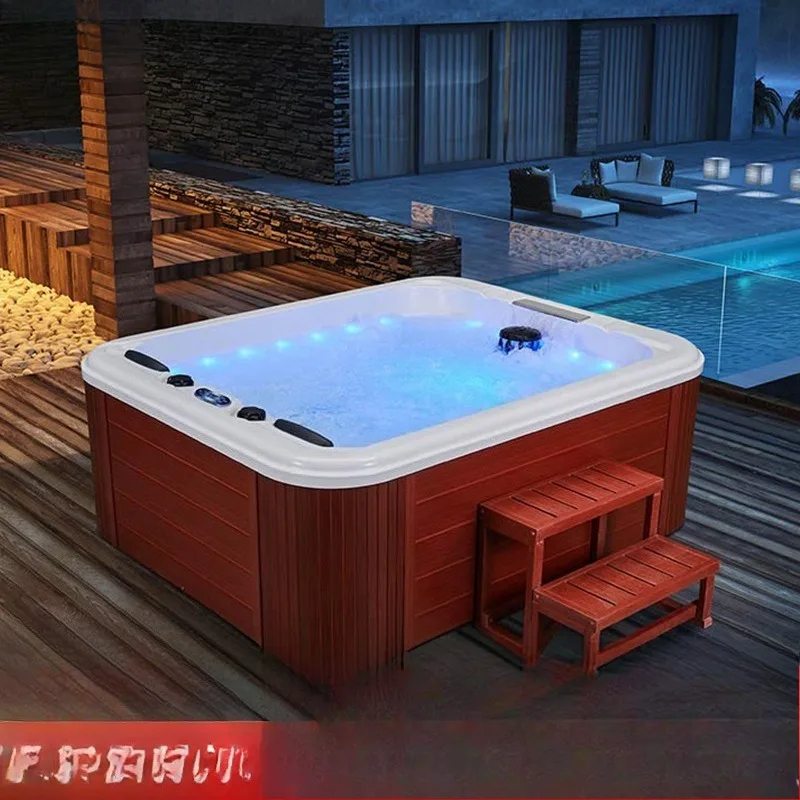 Outdoor villa surfing jacuzzi, smart spa hotel hot spring