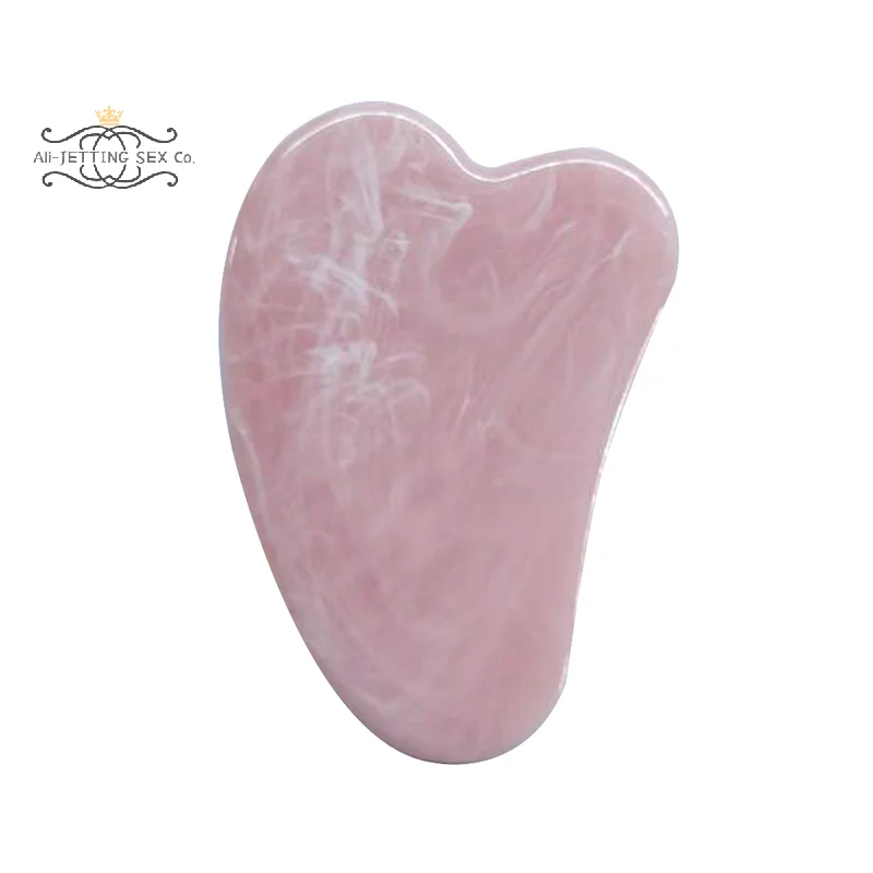 For Face Neck Skin Lifting Wrinkle Remover Beauty Care Natural Jade Gua Sha Scraper Board Massage Rose Quartz Jade Guasha Stone