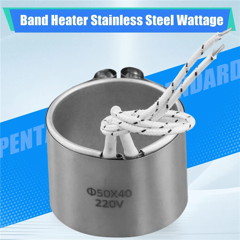 ABMH-3X Band Heater Stainless Steel Wattage 220V Inner Dia.50Mm For Electronic Equipment Joyous