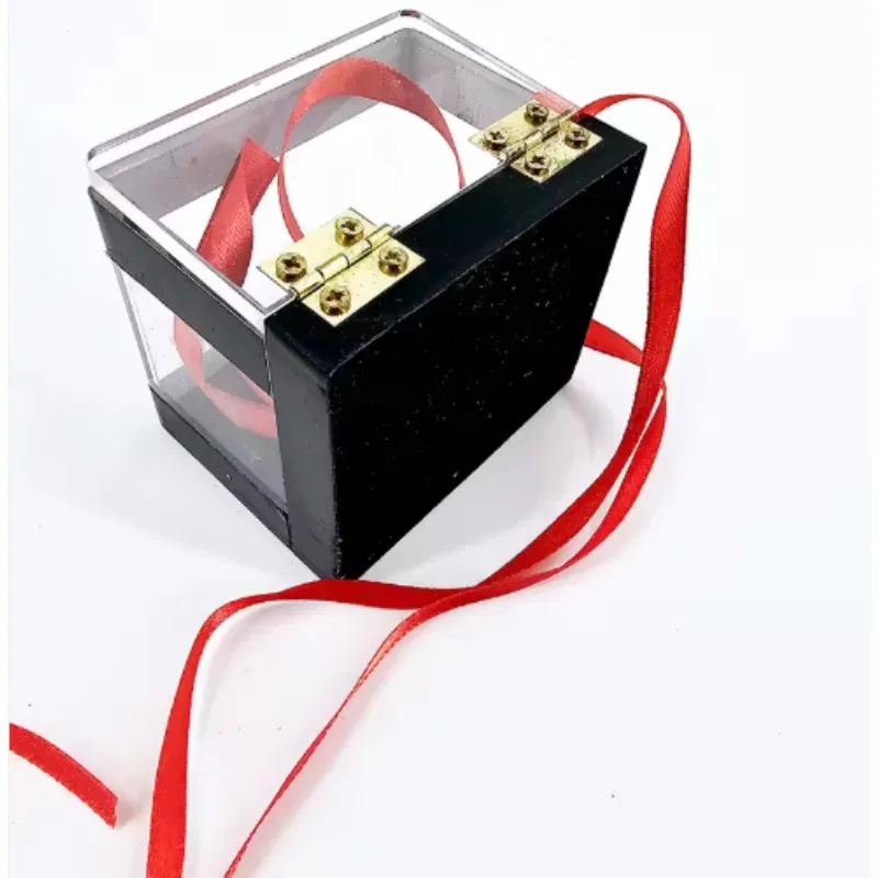 

Волшебная коробка для прогнозания для сцены Волшебное шоу Кристально прозрачная коробка для переключения Сценический крупным планом Иллюзионный реквизит Волшебные трюки Предсказательная коробка