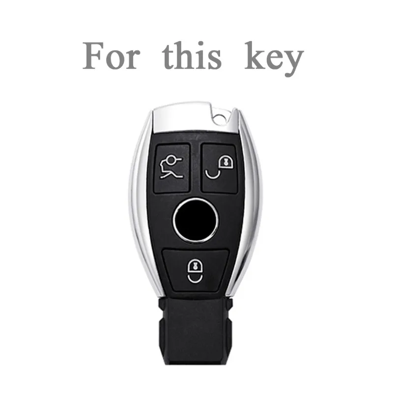 TPU Car Key Case Shell Cover Fob for Mercedes Benz  A B C E S Class W204 W211 CLA GLA GLC GLK W176 W463 W251 Accessories view 2