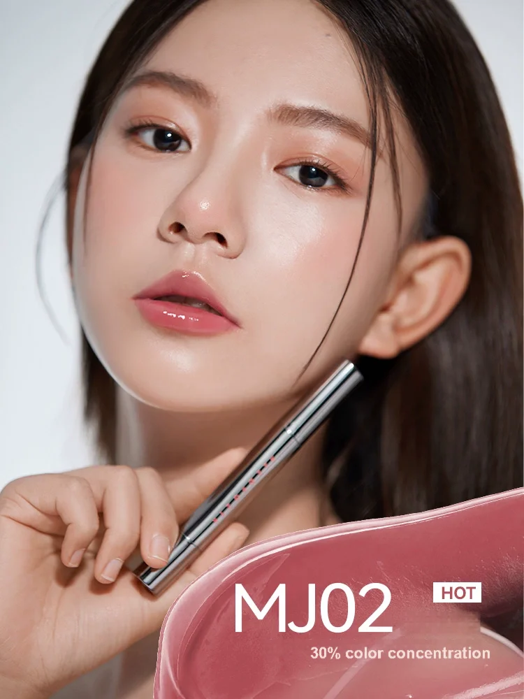 Aztk Lip Frozen Water Mirror Lip Glaze Mj02 Brillo de labios desnudo Otoño e Invierno Hidratante Boca Labio rojo barro Mujer