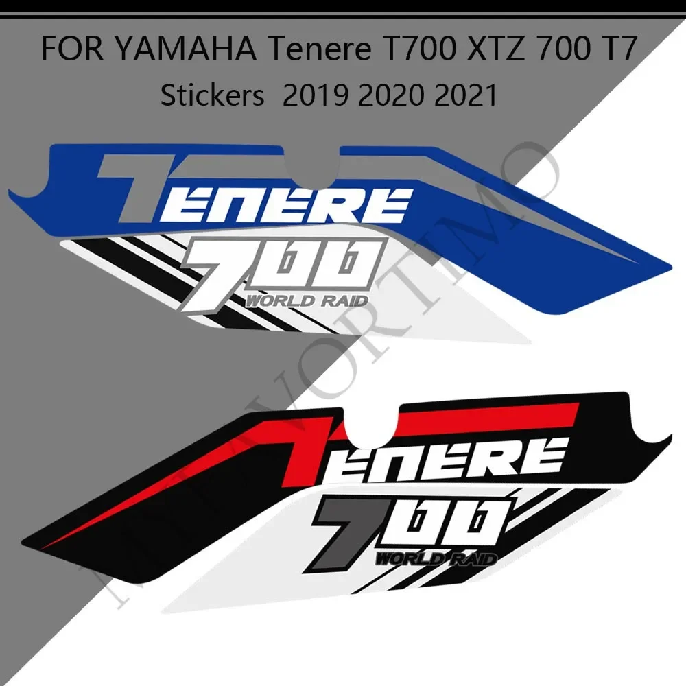 

FOR YAMAHA Tenere T700 XTZ 700 T7 Motorcycle Fuel Tank Stickers Pad Decal Set Kit Protector Trunk Luggage 2019 2020 2021