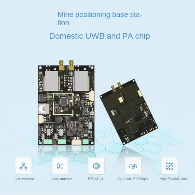 GC-P2302 UWB positioning and ranging tunnel mine excavation face electronic fence domestic DW1000 base station board UART/RJ45