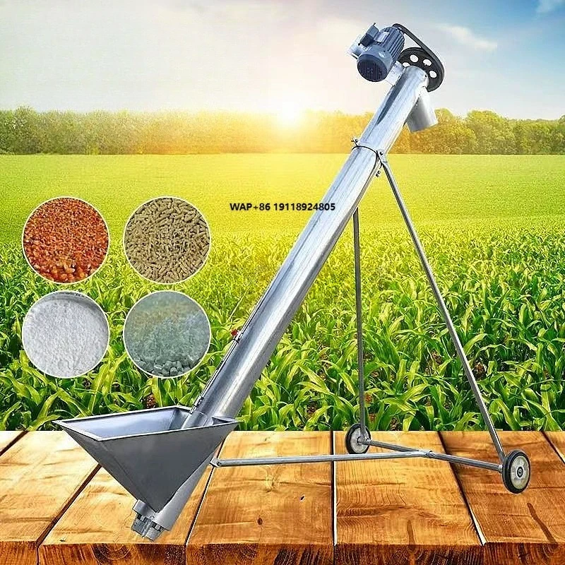 

Гибкий шнековый конвейер для зерна, соевых бобов, круп, риса, кукурузы, зерновых порошков