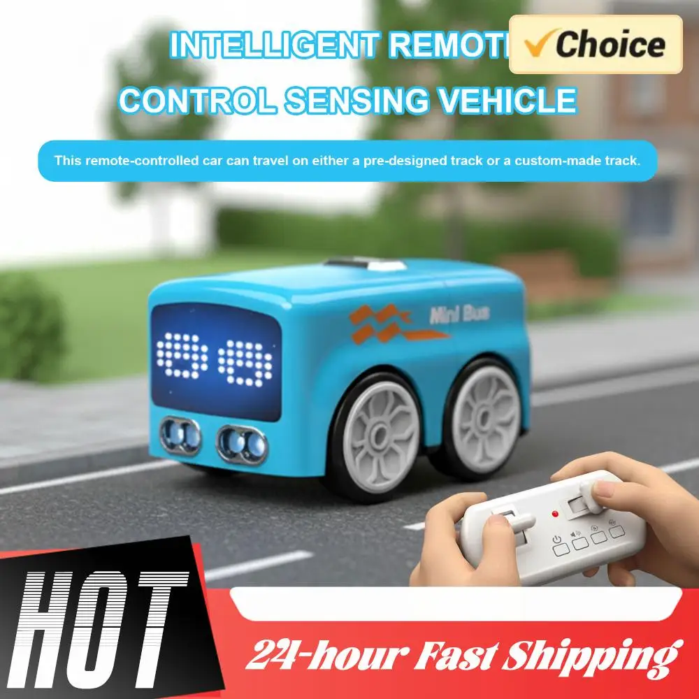 

Мини-автобус, интеллектуальный пульт дистанционного управления, распознавание жестов, индукция, следящий мультяшный автомобиль, умный анимационный автомобиль, игрушки для мальчиков, подарки