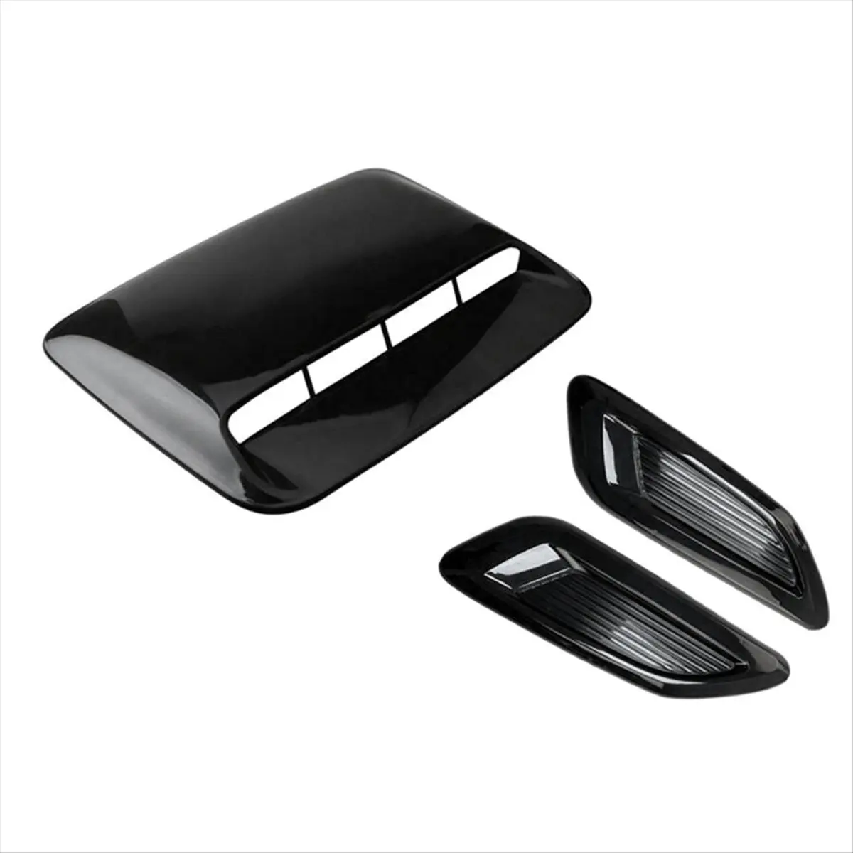 Compatible Car Air Intake Hood Scoop Vent Bonnet Decor Cover Center Side Air Outlet Hood Auto Exterior Accessories Universal B