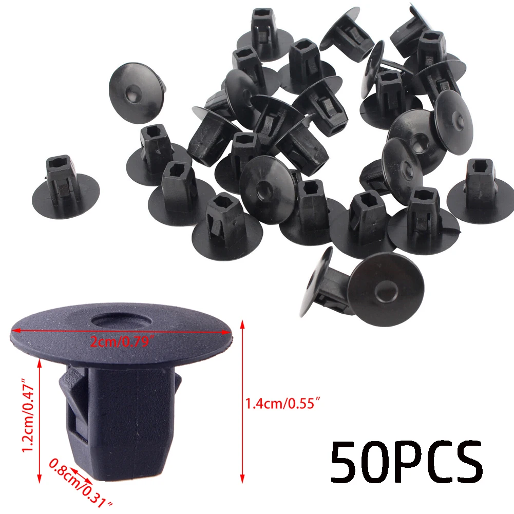 50x Fender Side Molding Clips Grommet Fastener For Honda For Civic For Odyssey 90682-SEA-003 Replacement