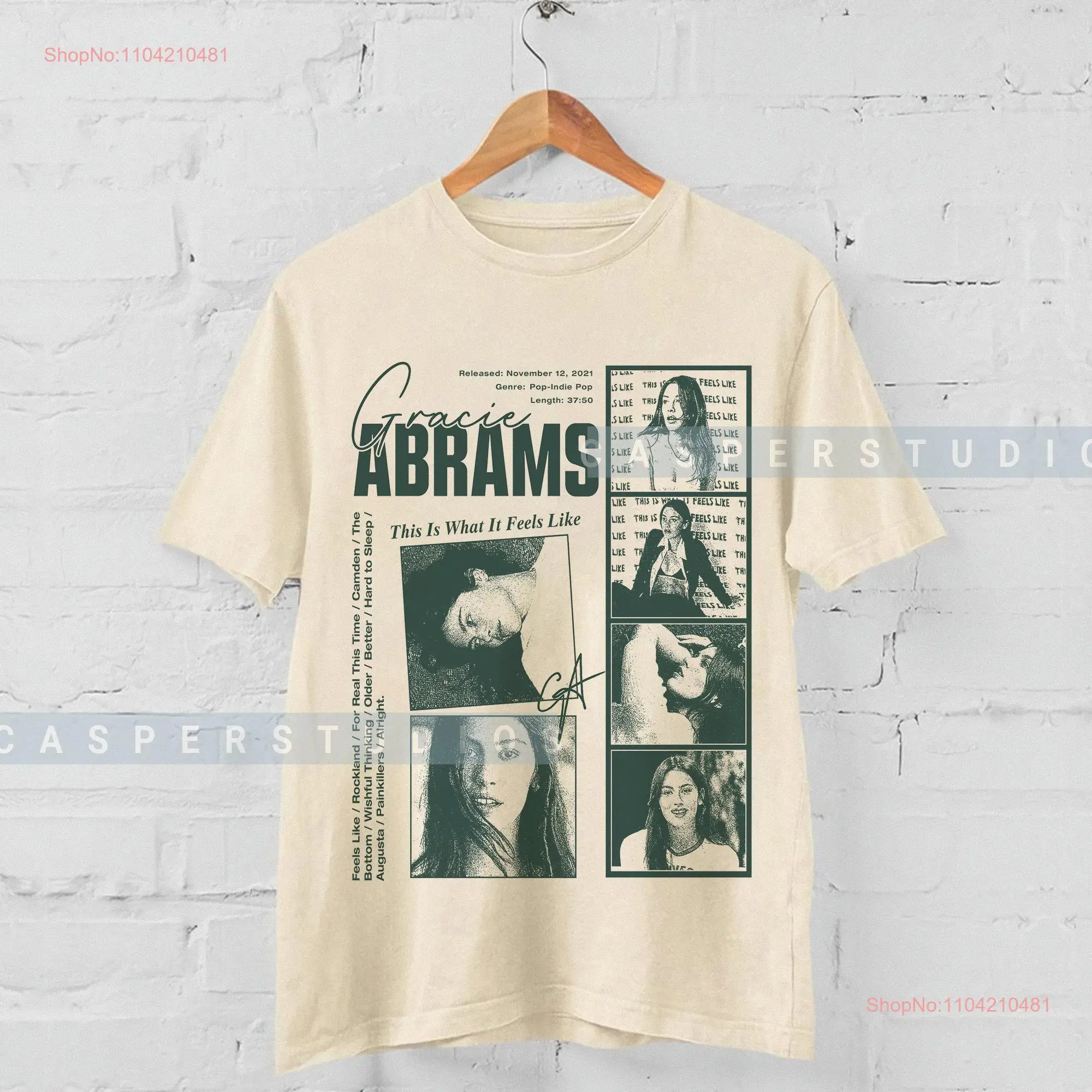 Esto es lo que se siente como el fan de la música Gracie Album Abrams camiseta Vintage para hombres mujeres de manga larga o corta