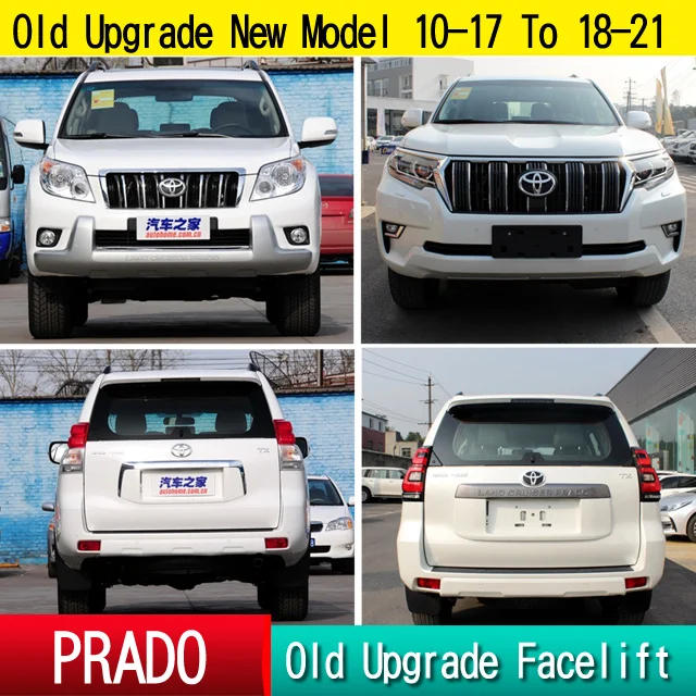 

Suitable for Prado Appearance Old Upgrade New Body Kits Include Rear and Front Bumper Grille Head Light Year 2010_2017