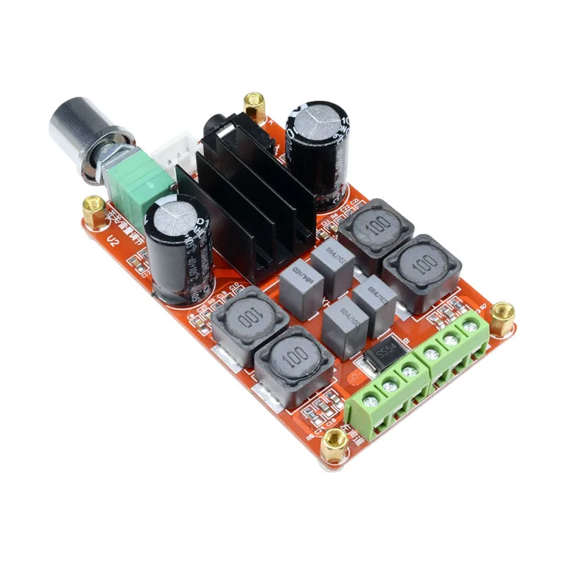 TPA3116 TPA3116D2 ثنائي القناة 2*50 واط ستيريو مكبر كهربائي مجلس قابل للتعديل مضخم رقمي وحدة XH-M189 تيار مستمر 24 فولت