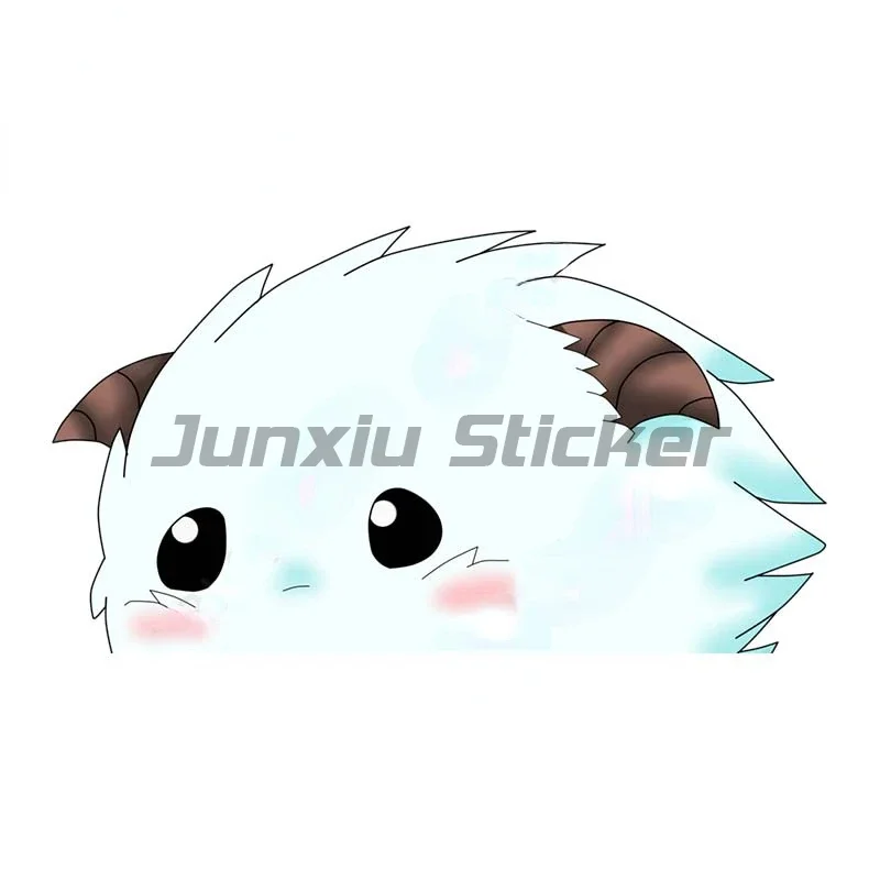 ملصقات سيارة من الفينيل من Poro Peeker، شارات جدارية لنافذة الكمبيوتر المحمول، شارات ملحقات السيارة على الزجاج الأمامي
