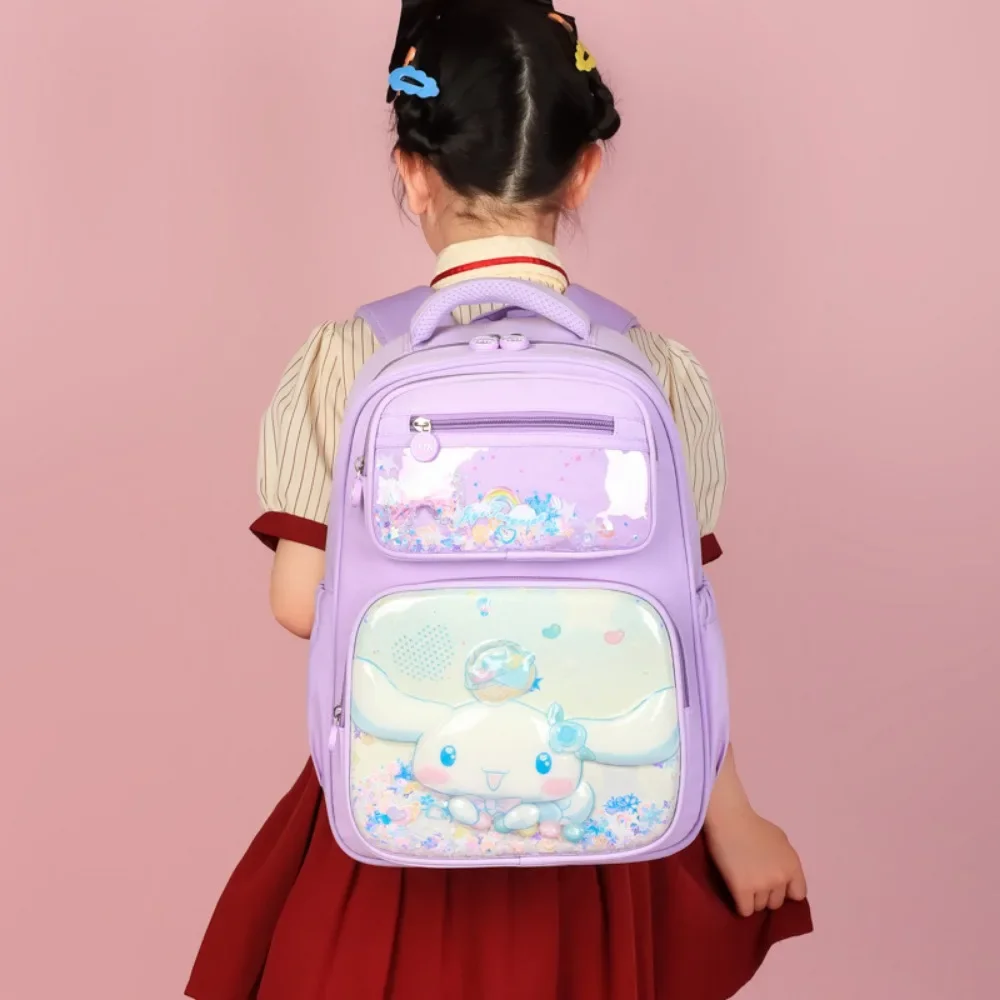 Mochila de gran capacidad para niñas de escuela primaria, bolsa para niños, protección de columna vertebral reductora de carga, carcasa dura