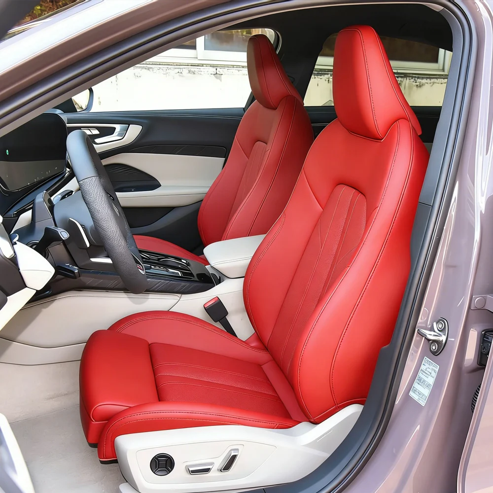 

Специальные чехлы для сидений автомобиля Audi A5 Sportback B10 2026-2027 из искусственной кожи, полный комплект, защитные аксессуары для салона