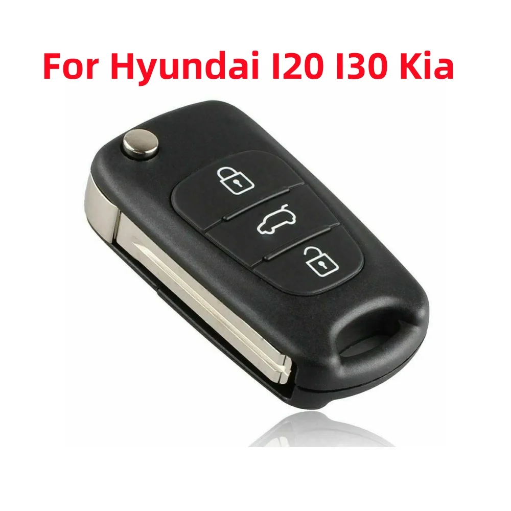 1PCS Key Shell For Hyundai I20 I30 Kia Ceed Pro Sportage 3 Button Flip KEY Fob Case Shell Cover