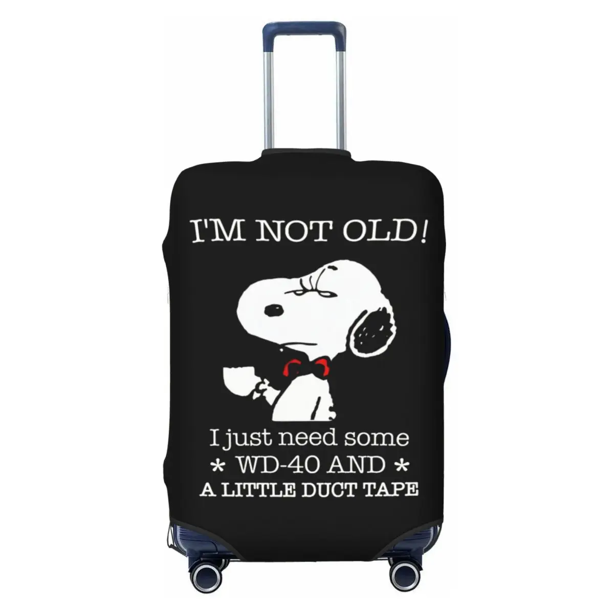 

Custom I'm Not Old Snoopy Luggage Cover Cute Beagle Dog Suitcase Protector Covers Suit For 18-32 inch