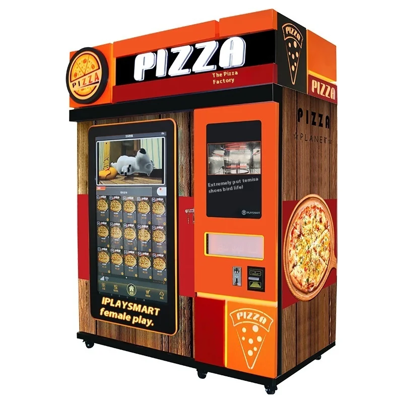 Pizza Vending Machine, Pizza Machine With Oven, Heated And Cooked Pizza, Hamburger Pizza Machine
