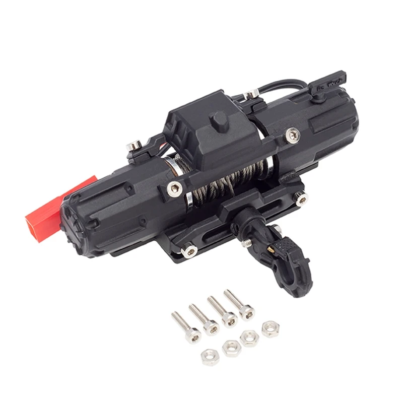 Metal Double Motor Simulated Winch With CH3 3 Channel Controller For 1/10 RC Crawler Car Axial SCX10 TRAXXAS TRX4 Parts