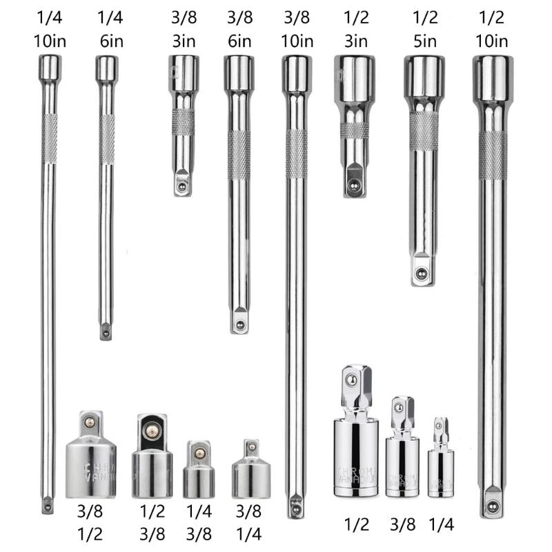 J0MC 15pcs polegada 3/8 polegadas 1/4 polegada BAR