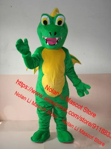 Alta Qualidade EVA Capacete Super Macio Peludo Dinossauro Mascote Traje Neutro Cartoon Suit Role-Playing Adulto Tamanho 201