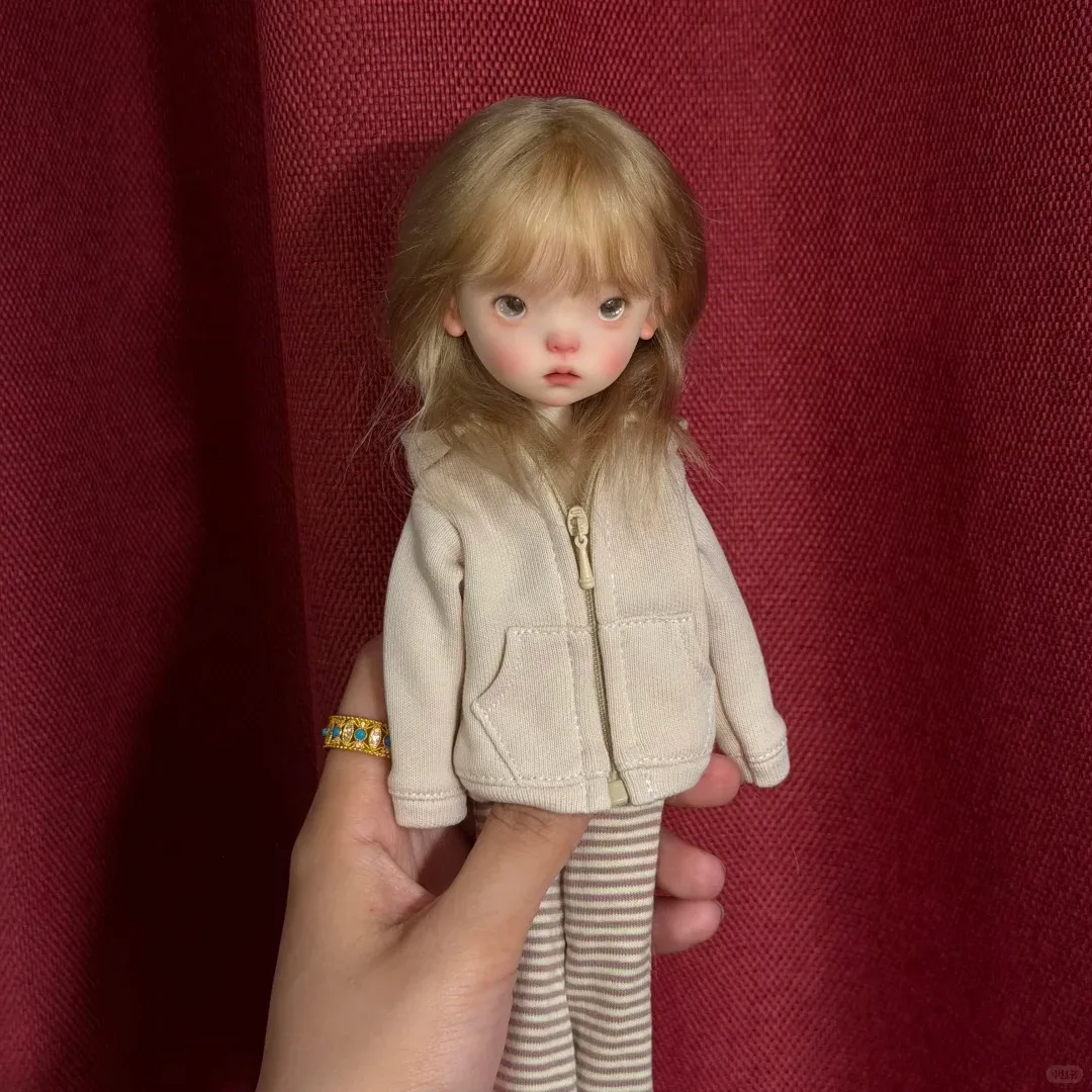 Nuova bambola BJD 1/6, piccola bambola doudou, graziosa bambina, giocattolo in resina di alta qualità, regalo di compleanno, bambole per bambini in offerta, articolate.
