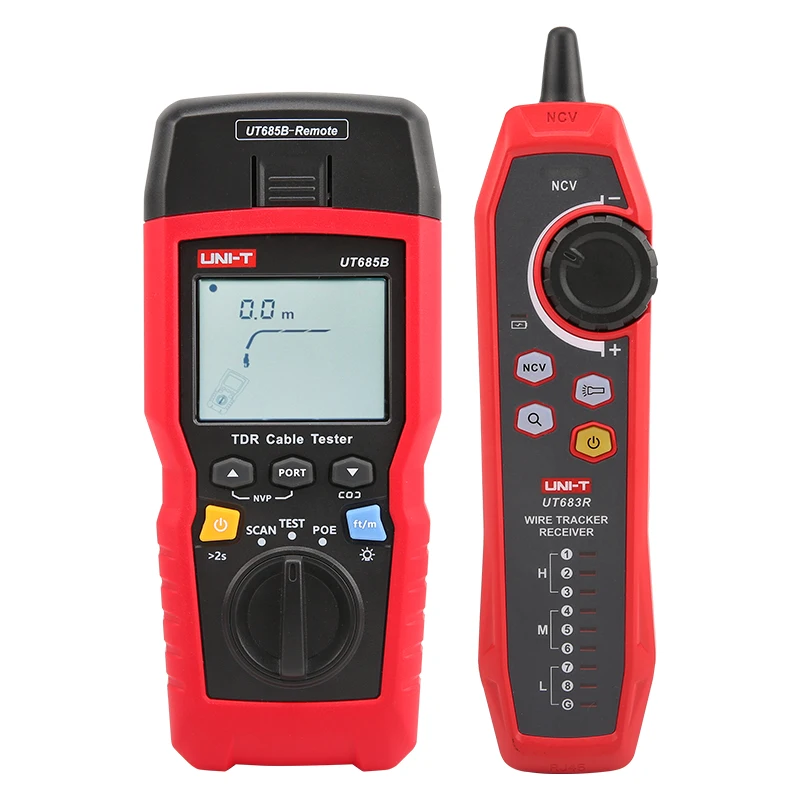 UNI-T UT685B KIT TDR Cable Tester Network Cable Test Multifunction TDR Length With PoE/PING/Port Tracker Diagnose Line Detector