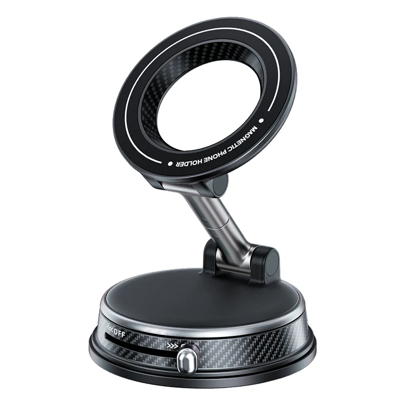 

3-Axis Foldable Magnetic Car Phone Holder Dashboard Vacuum Magnetic Holder for Magsafe Car Suction Cup Phone Mount
