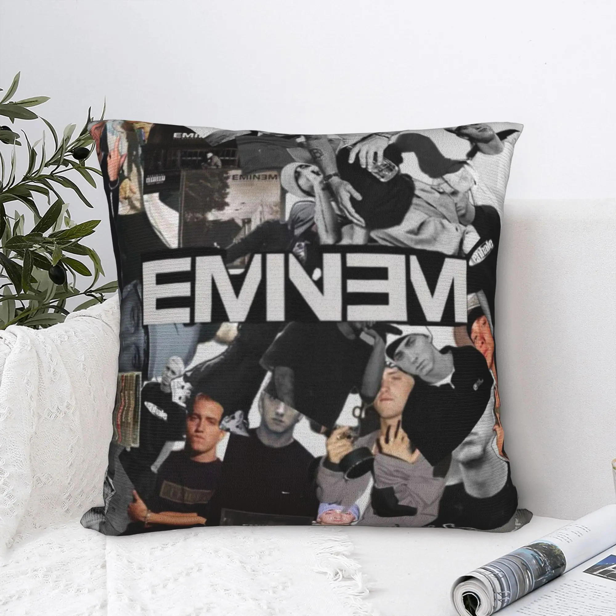 

Наволочки Eminem, мягкие чехлы для подушек, наволочки, украшения для стула, квадратные, разные размеры