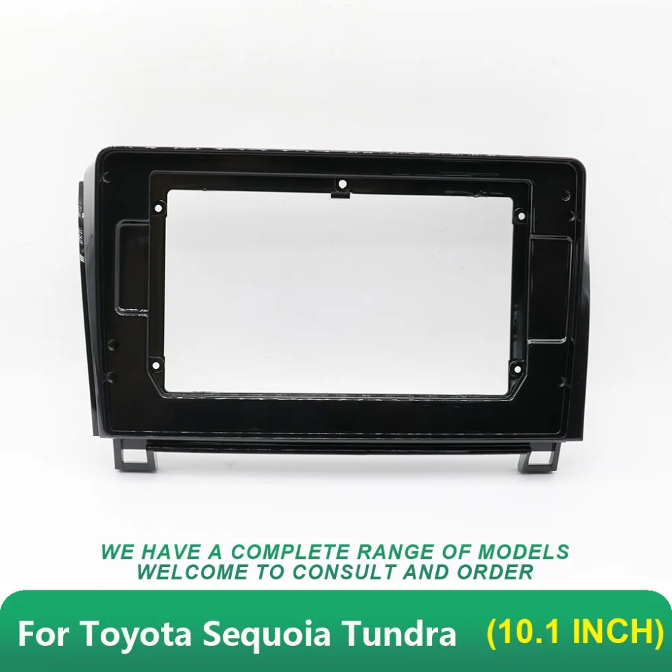 Car audio fascia frame10.1Inch For Toyota Sequoia Tundra Double Radio Player 2Din DVD Fitting Adaptor Dash Trim Kits Facia Panel