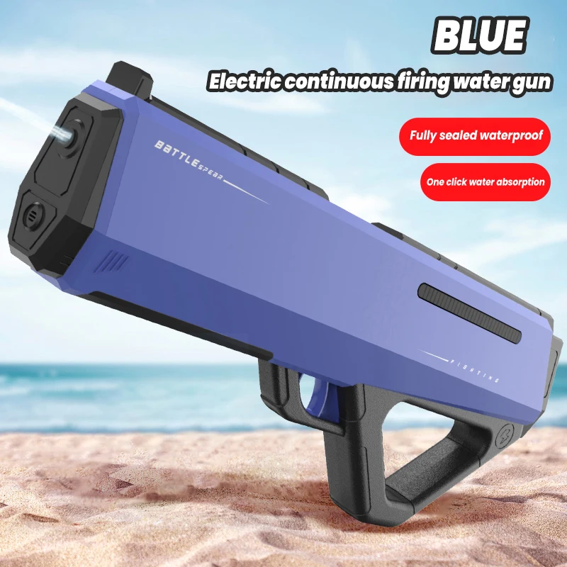 2024 nuova pistola ad acqua elettrica continua ad assorbimento d'acqua automatica per bambini estate spiaggia all'aperto battaglia giochi d'acqua
