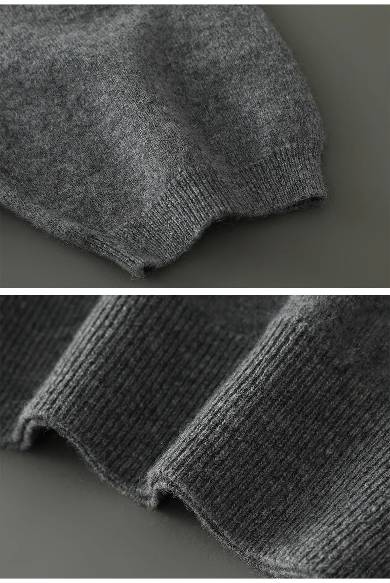 2026 Frühjahr/Sommer Neu Rundhals Herren Kurzarm Einfarbiges Strickshirt Mode T-Shirt Wolle Kurzarm Große Locker Sitzende Passform – Detail 39
