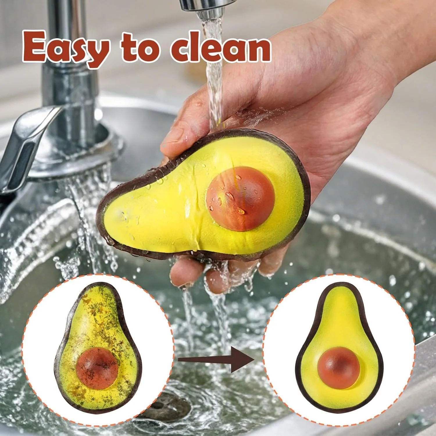 Zabawka sensoryczna Awokado dla dzieci i dorosłych, piłeczki antystresowe, idealne gniotki dla osób z autyzmem i do redukcji stresu.