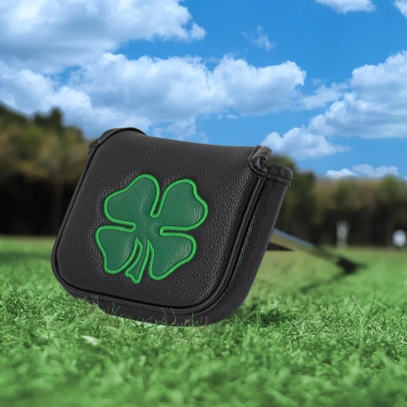 Fashionable Clover Golf Putter Cover - Square Protective Cover, Durable and Easy to Clean, Golf Accessories ﻿
