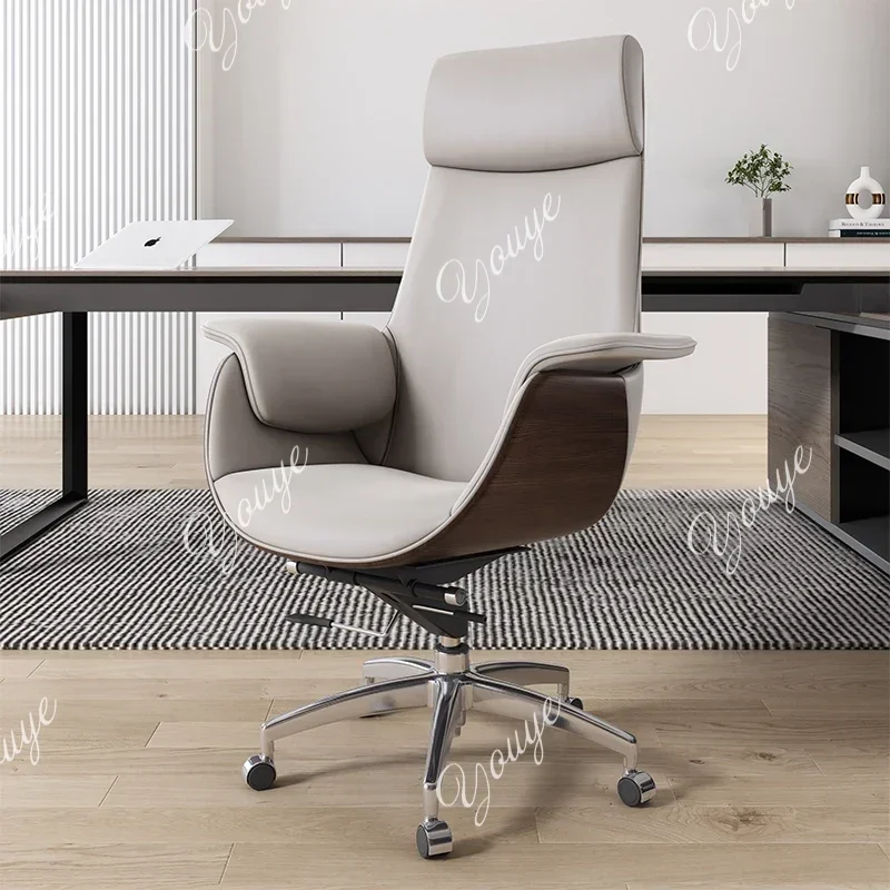 

J Boss Офисный стул для учебы Компьютерный современный простой поворотный стул на колесах в скандинавском стиле Кожаная спинка с подъемной спинкой Silla Oficina Мебель