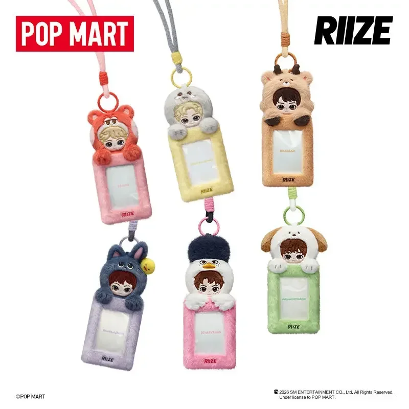 POPMART RIIZE Fluffy Club Series Card Holder Mystery Blind Box Unpack Surprise Adorable Doll Anime Desktop Set Gift - view 4