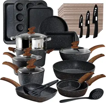 12 best sales Conjunto de utensílios de cozinha em granito - №6