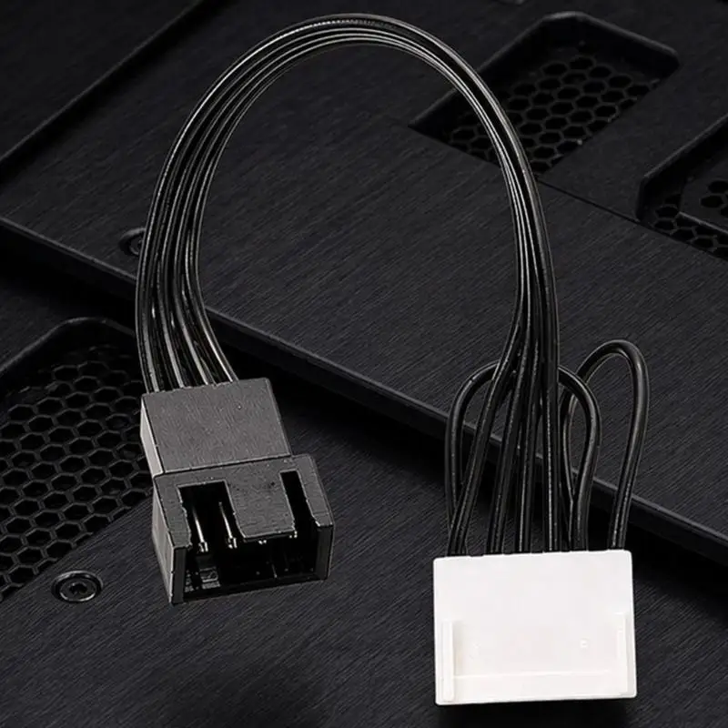 R53C Easy Installs CPU Fan Extension Cable For Server Motherboards 20Cm Black