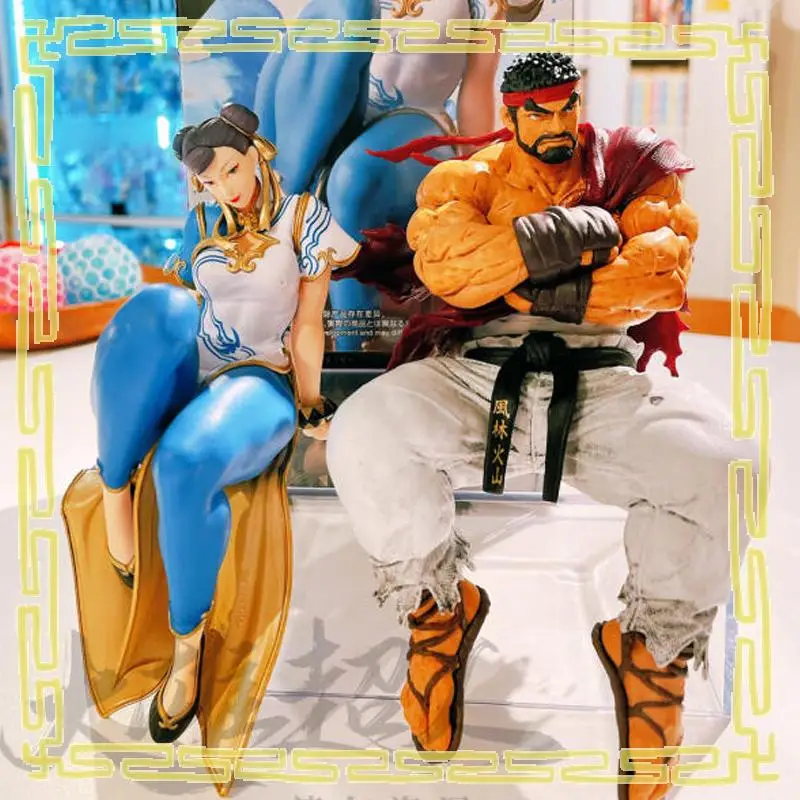 

Genuine in stock SEGA Street Fighter 6 Chun Li Sitting posture Anime Figure Model Desktop ornament Collector Figurine Toy gift