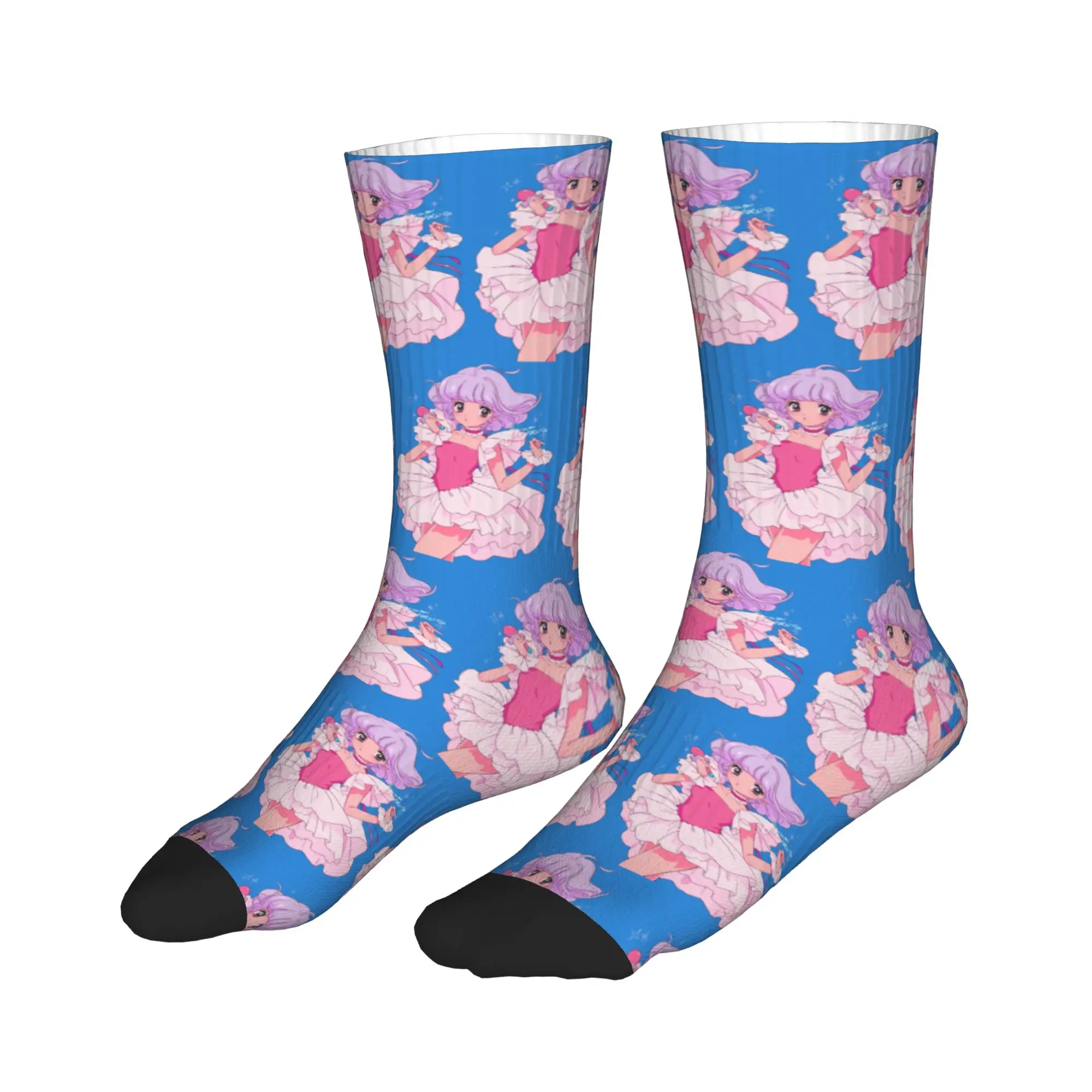 

All Seasons Stockings Creamy Mami Japanese Anime Sport Socks Funny Middle Tube Socks for Men Women Christmas Gifts